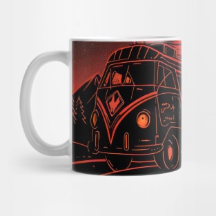 Interstellar Road Trip: Magic Bus Under the Stars Mug